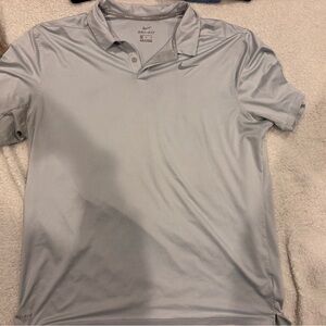 Nike Men's Gray Dri-FIT Polo Shirt